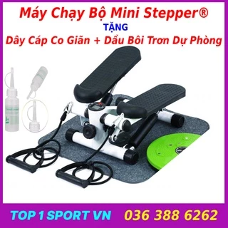 Máy chạy bộ tại chỗ mini stepper tặng dây cáp tập tay + dầu bôi trơn, bảo hành máy tập 2 năm