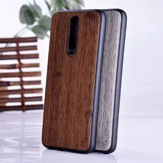 Ốp lưng họa tiết tre cho Xiaomi Redmi k30 k20 Pro chất liệu TPU mềm & da tre