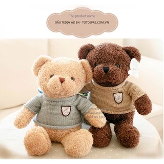 Gấu bông Teddy Bear 50cm mềm mịn áo len đẹp