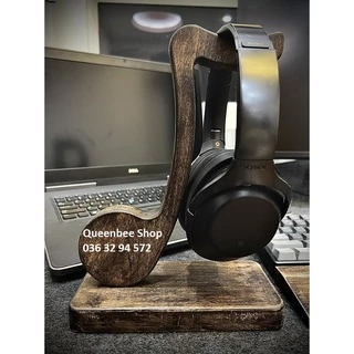 Giá treo/đỡ tai nghe headphone độc đáo, phong cách vintage Tiktok I Decor bàn làm việc