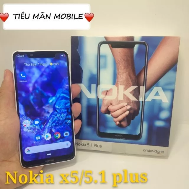 Điện thoại thông minh Nokia 5.1 plus（x5）4G+64G 99%Mới full box Chính hãng Đen Xanh Trắng
