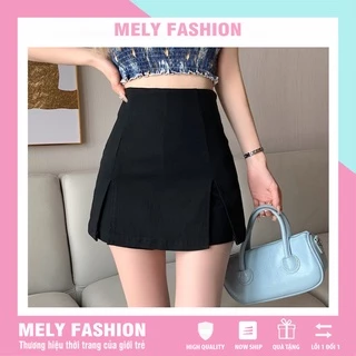 Quần giả váy nữ chữ A cạp cao xẻ tà có bigsize đẹp phong cách trẻ trung duyên dáng năng động Mely Fashion CV11