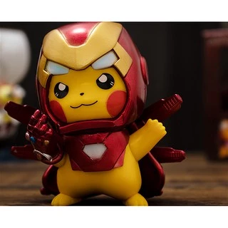 (Có sẵn - 9 cm) Mô hình Pikachu Iron Man siêu cute