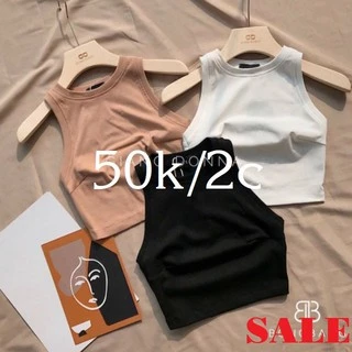 Áo Ba Lỗ Nữ 🌺SALE🌺 Áo Croptop đen trắng Thun Body chất liệu nhập khẩu cao cấp Nhiều Màu Dáng Ôm Siêu Đẹp