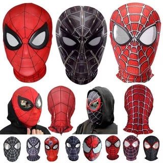 Avengers Sắt Người Nhện Không Đường Về Nhà Miles Morales Mặt nạ Đàn Hồi Người Nhện Đầu Cosplay Trang Phục Dành Cho Người Lớn Trẻ Em