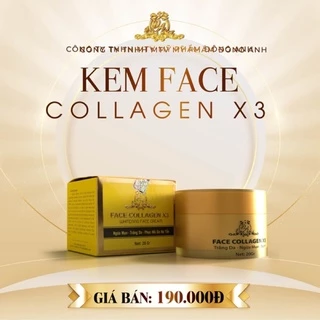 Kem Face Collagen X3 Đông Anh Ngừa Mụn Thâm, Nám, Tàn Nhang, Dưỡng Trắng Da, Chống Nắng 30g