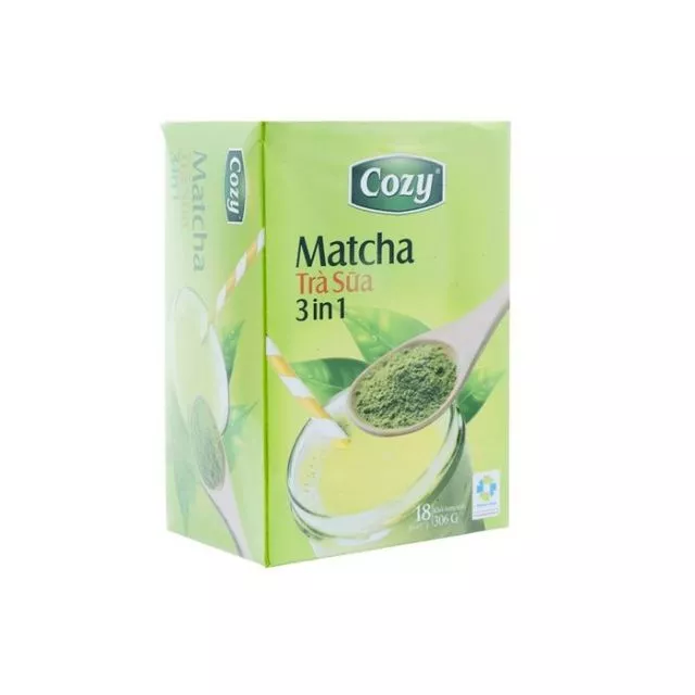 Hộp trà sữa matcha 3.1 Cozy 306gr