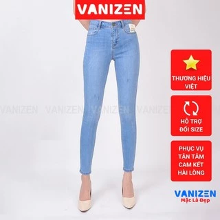 Quần jean nữ lưng cao skinny jeans ⚡️ quần bò nữ cạp cao dáng ôm dài VANIZEN Shop mã 401