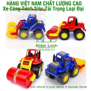 🔥FREESHIP🔥Đồ Chơi Xe Công Trình - Xe Cẩu - Xe Xúc - Xe Ben-Xe Chữa Cháy Xe Lu loại to giá rẻ