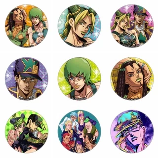 (JJ3) Huy hiệu IN HÌNH Cuộc Phiêu Lưu Bí Ẩn Jojo's Bizarre Adventure anime chibi dễ thương xinh xắn