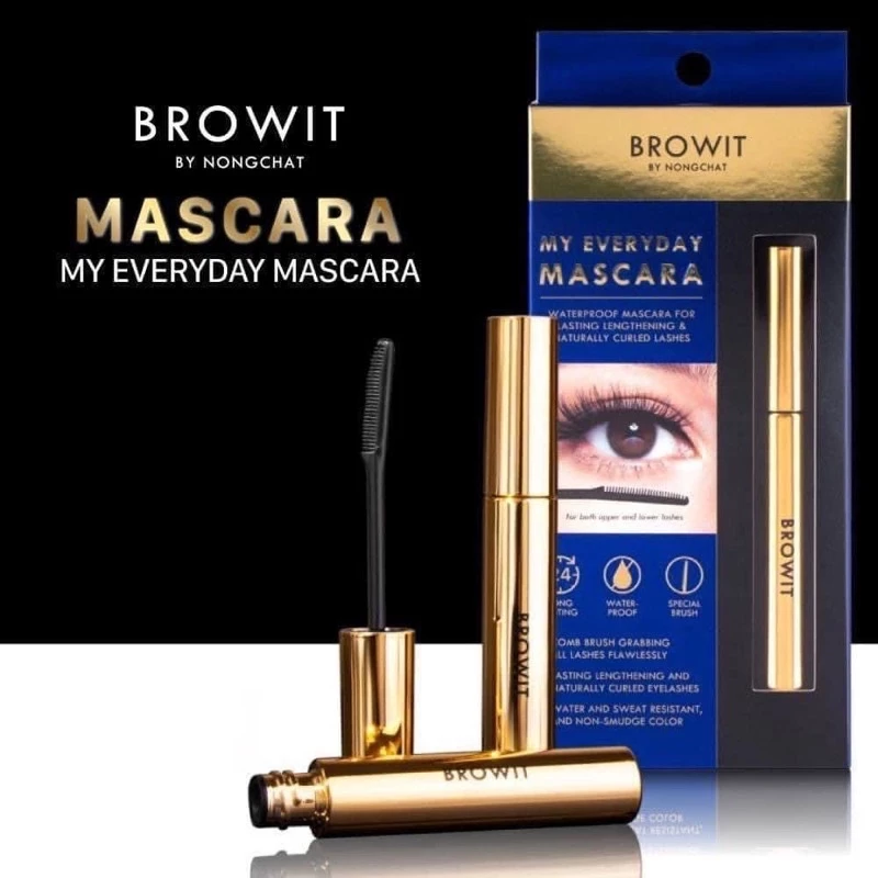 Chuốt Mi Mascara Nongchat Browit Làm Dày Và Dài Mi