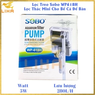 Lọc Treo Sobo WP-618H (5W-280L/H) - Lọc Thác Mini Cho Bể Cá Để Bàn