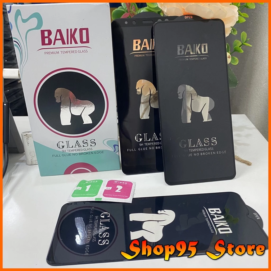 Cường lực BAIKO Full màn Samsung M15 M55 S10 Lite Note 10Lite S21 Plus A03s A03 A02s A80 A70 A50 A50s A30 A20s A10s