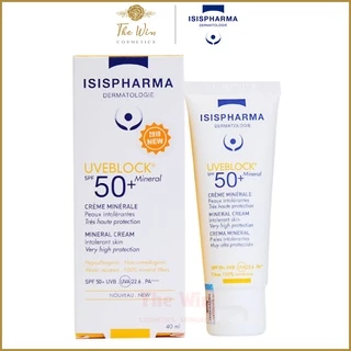 [CHÍNH HÃNG] [ GIÁ SỈ] Kem chống nắng cho mọi loại da, đặc biệt cho da nhạy cảm dễ kích ứng Uveblock 50 Mineral