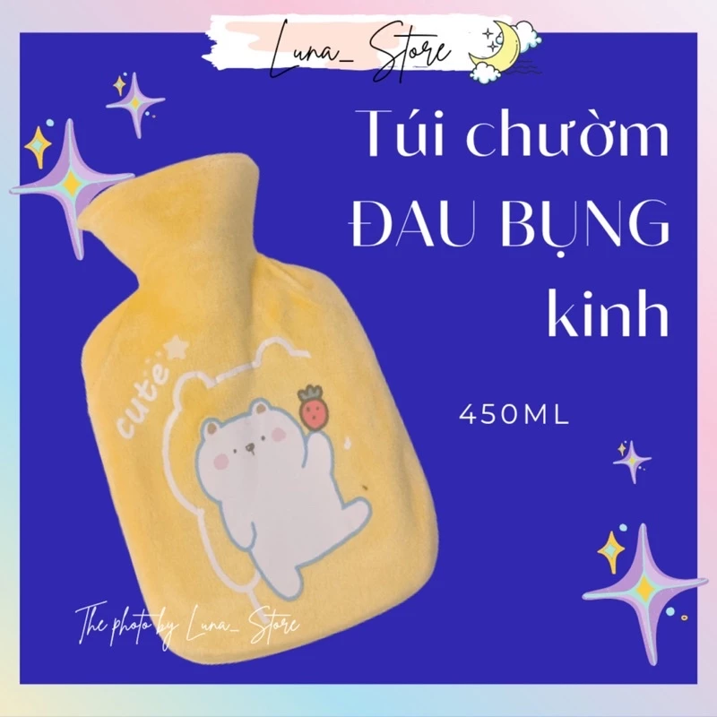 Túi Chườm Nóng Giữ Nhiệt Cho Nàng Ngày Rụng Dâu Dung Tích 450ml LUNA TCN02