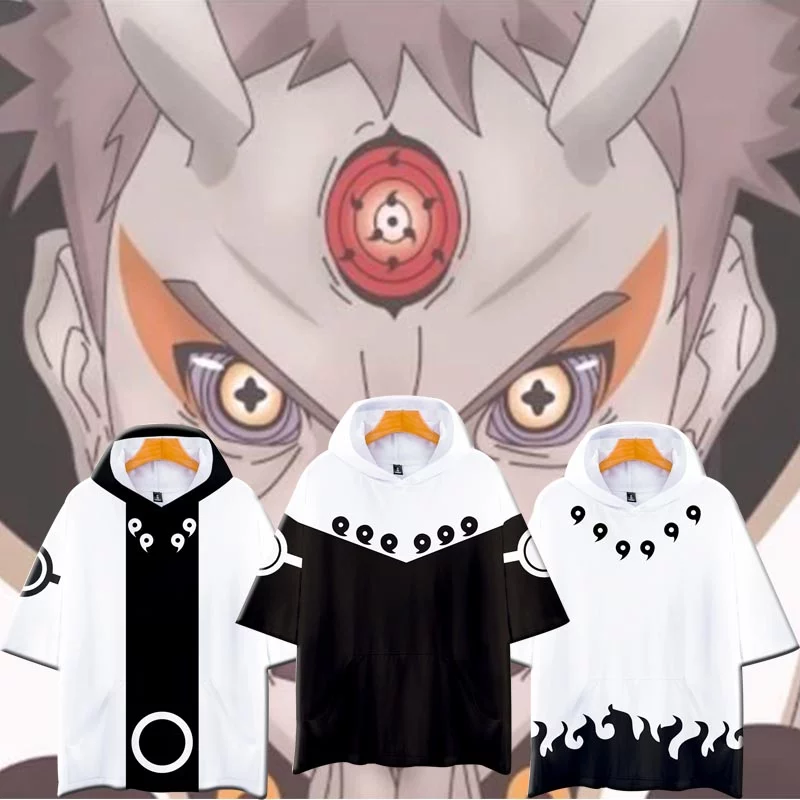 Nóng# Áo Hoodie Ngắn Tay In Họa Tiết NARUTO Akatsuki Dành Cho Nam