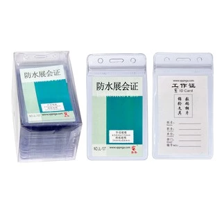 [MUA SỈ GIẢM 10%] Thẻ đeo bảng tên cho học sinh, sinh viên, nhân viên, loại dẻo JL-107, JF107 _đứng (10 cái /bịch)