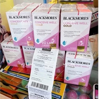 [ Có tem chemist ] Blackmores Conceive Well Gold - Viên uống tăng khả năng thụ thai 56 viên