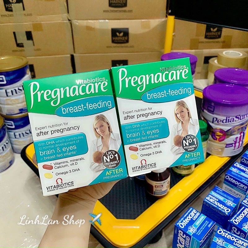 Vitamin sau sinh Pregnacare Breast tốt sữa cho mẹ