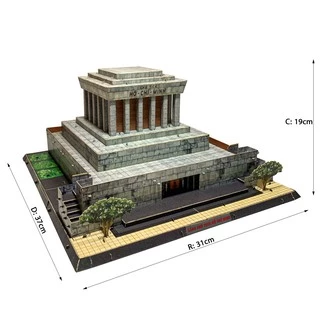 Đồ chơi lắp ghép Mô hình giấy 3D Lăng Bác - TAYTA