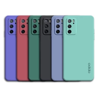 Ốp điện thoại silicon mỏng mềm màu trơn cho OPPO Reno 6 Pro 5 Pro 4 4G 5G Plus
