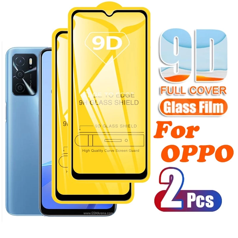 Set 2 Kính Cường Lực 9D Cho OPPO A77S A96 A76 A17 A17K A57 2022 A74 A95 A52 A92 F5 Youth A3s A5s A7 A12 A15 A15s A16 A31 A33 A53 A54 A55 A5 A9 2020 Reno 4 5