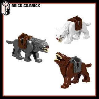 Mô Hình Chó Sói Minifigure The Wolf Đồ chơi Lắp ráp Xếp hình Động Vật Animals L059 L060 L083