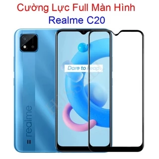 (F07) Miếng Dán Cường Lực Realme C20 / C11 2021 Full Màn Hình