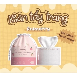 Khăn mặt khô Animerry dùng 1 lần lau khô, lau ướt