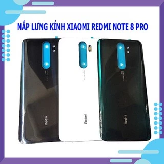 Nắp lưng Xiaomi Redmi Note 8 Pro - Chất liệu kính Có quà tặng kèm