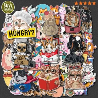 50 Sticker Cool Animal chống nước sticker dán mũ bảo hiểm, laptop, điện thoại, đàn guitar, vali. MSP: SV08