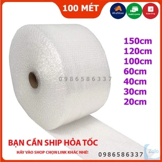 Cuộn Xốp Bong Bóng Khí Xốp Ni Lông Chống Sốc Khổ 30cm Màng nilon xốp hơi Nhựa Xốp nổ gói hàng bọc hàng iZamo