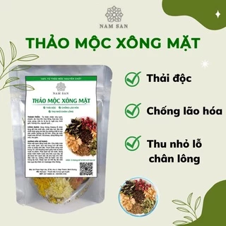 Thảo dược xông mặt nguyên chất organic thải độc, sáng mịn da, kháng khuẩn, dưỡng da