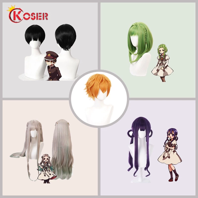 [LXYH- COSER KING]Anime Toilet bound Hanako-kun Wig cosplay Hanako kun Jibaku Shounen Yashiro Nene Hair