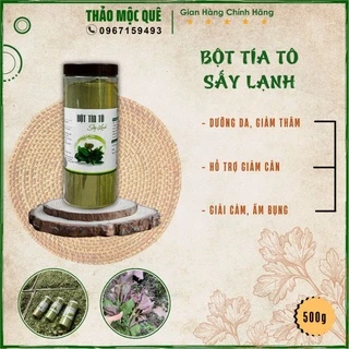 Bột tía tô sấy lạnh nguyên chất organic an toàn sử dụng, thanh nhiệt giải độc, giảm cân hiệu quả