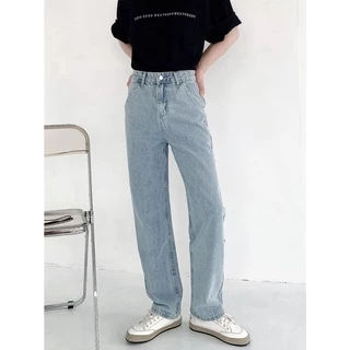 Quần jean nam ống rộng baggy - 4 màu - Kiểu quần bò nam nữ form rộng unisex