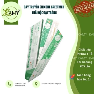 Dây truyền thải độc đại tràng cà phê Silicone mềm GREETMED® (ống thông tiểu 1 nhánh) coffee enema, gerson