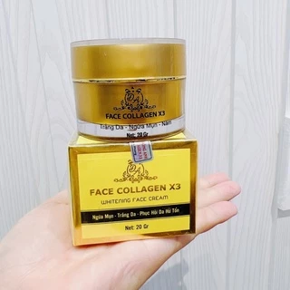 Kem Dưỡng Da Kem Face Collagen X3 Xoá Mờ Các Nếp Nhăn Chính Hãng Cty Mỹ Phẩm Đông Anh