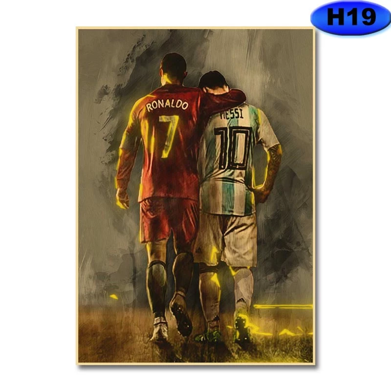Tranh Treo Tường Trang Trí Hình Cầu Thủ Bóng Đá Neymar Messi Ronaldo MS: 329 P2