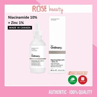 (Bill Canada) Serum The Ordinary Niacinamide 10% + Zinc 1% tinh chất cho da dầu 30ml , 60ml