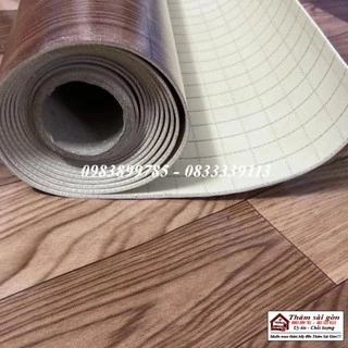 hỏa tốc -Thảm nhựa ( SIMILI ) trải sàn vân gỗ loại dày 1.6mm