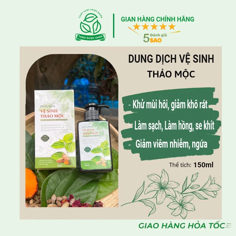 Dung dịch vệ sinh phụ nữ Thảo Mộc giúp trắng hồng vùng kín, đánh bay viêm nhiễm, lành tính