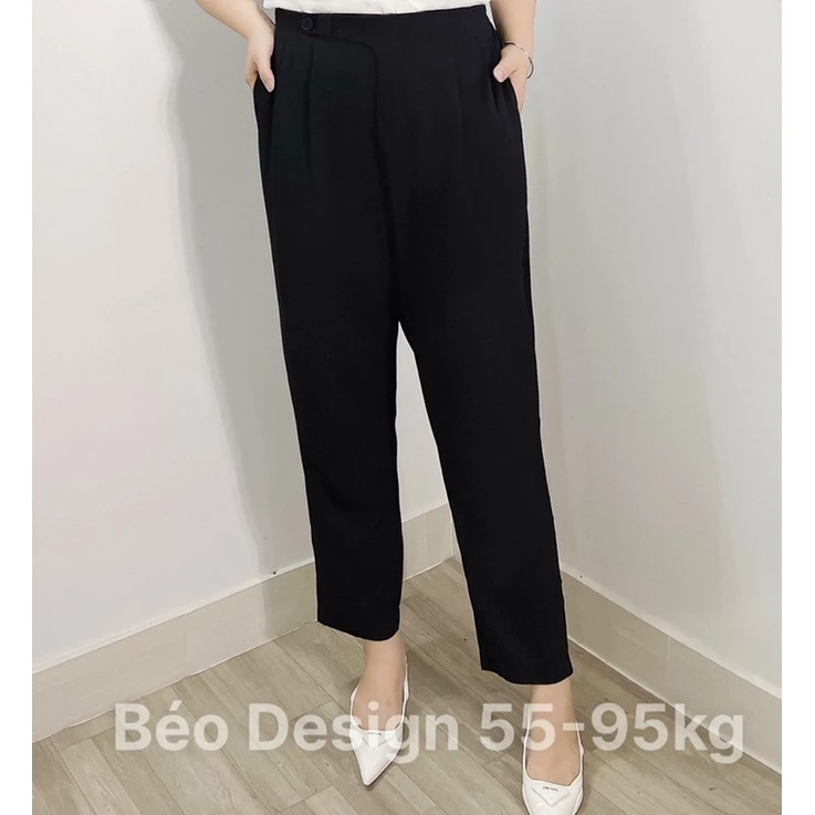 Quần bigsize nữ Béo Design Quần Baggy chun sau 51kg đến 95kg