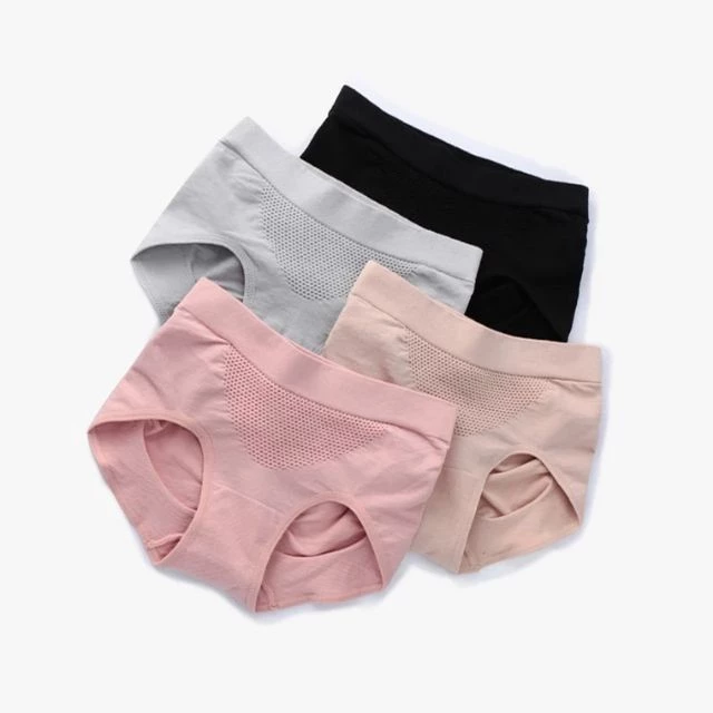 Com 5 Quần Lót cạp thấp Thông Hơi Nâng Mông Kháng Khuẩn Có Túi Zip( chất rất đẹp)