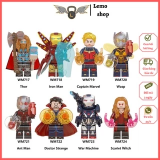 Bộ đồ chơi lắp ráp minifigure các mẫu nhân vật Siêu Anh Hùng WM6063