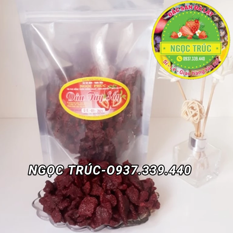 DÂU TÂY SẤY DẺO KHÔNG ĐƯỜNG SIÊU NGON_ ĐẶC SẢN ĐÀ LẠT-500G