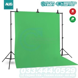 Phông vải xanh lá tách nền cỡ 2x3m dành cho studio cao cấp - AUG Camera & Decor Hà Nội