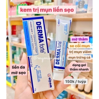 🍃 Gel giảm mụn, giảm thâm Derma Forte 15g