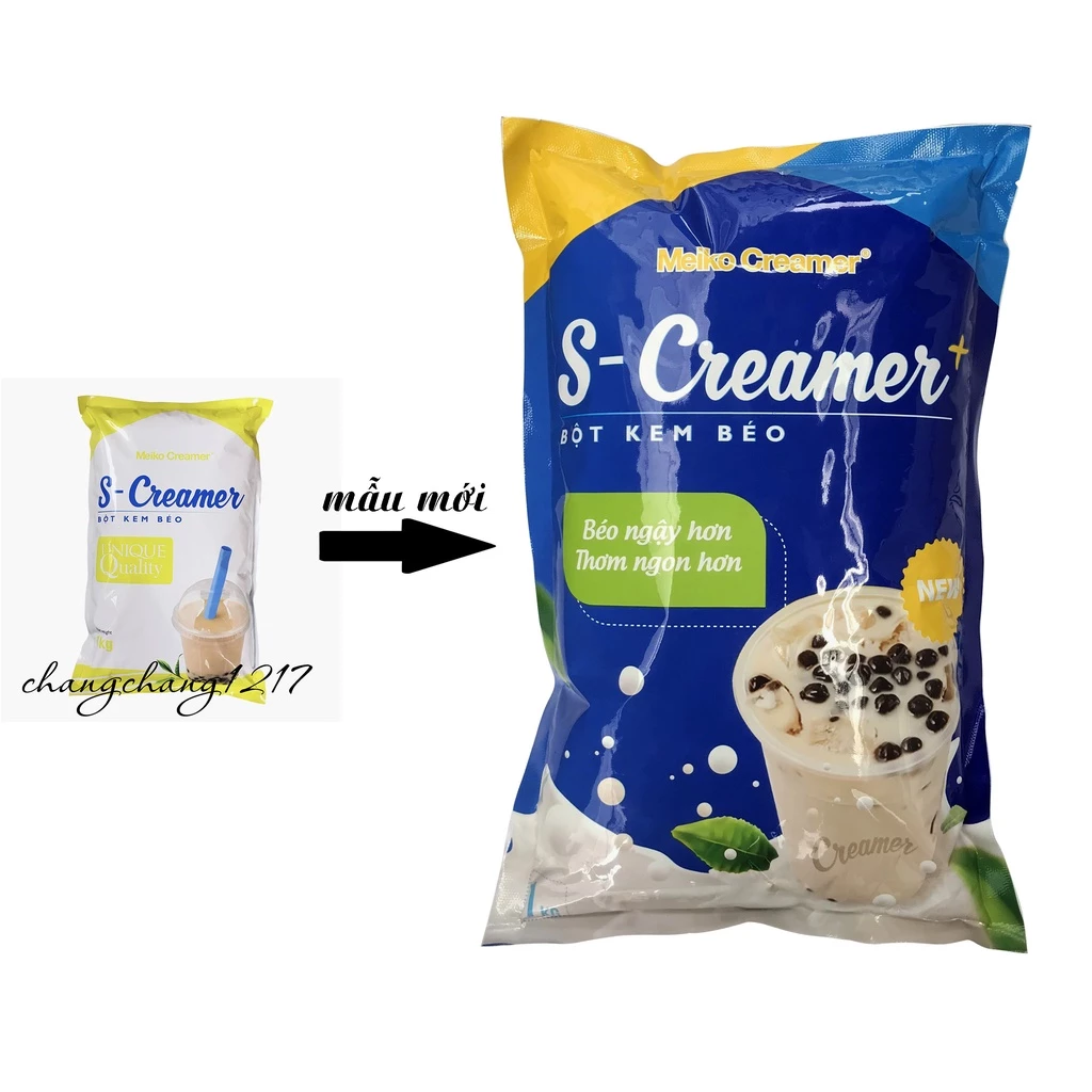 Bột Kem Béo Pha Trà Sữa Đài Loan S-Creamer Screamer Gói 1kg