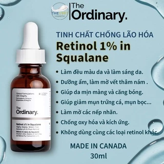 The Ordinary Retinol 1% in Squalane - Tinh chất chống lão hóa